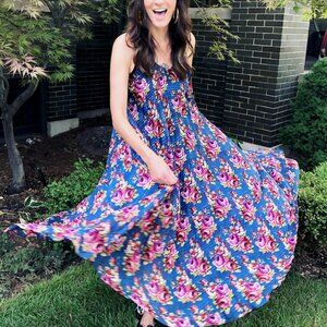 Zimmermann floral pleated tent dress